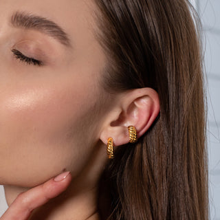 Ear Cuff "Croissant" In Gold