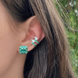 Emerald "Totem" Studs 