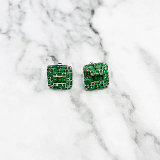 Emerald "Totem" Studs 