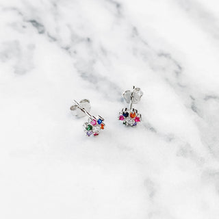 Studs "Rainbow Flower" 