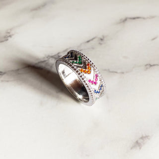 Bague "Géométrique" Argent