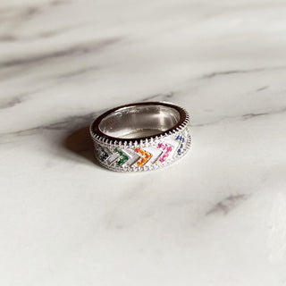 Bague "Géométrique" Argent