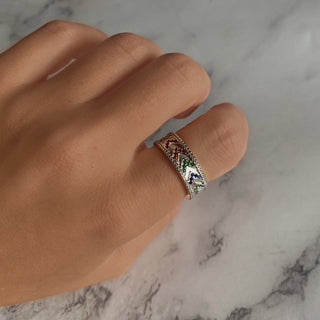 Bague "Géométrique" Argent